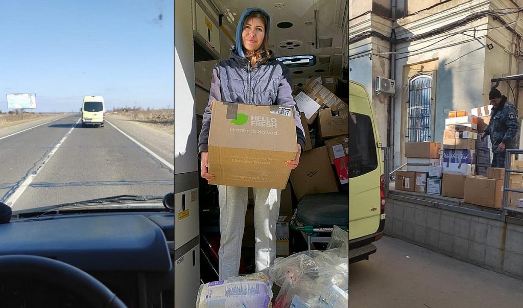 Images from the delivery of donations for Ukrainian refugees